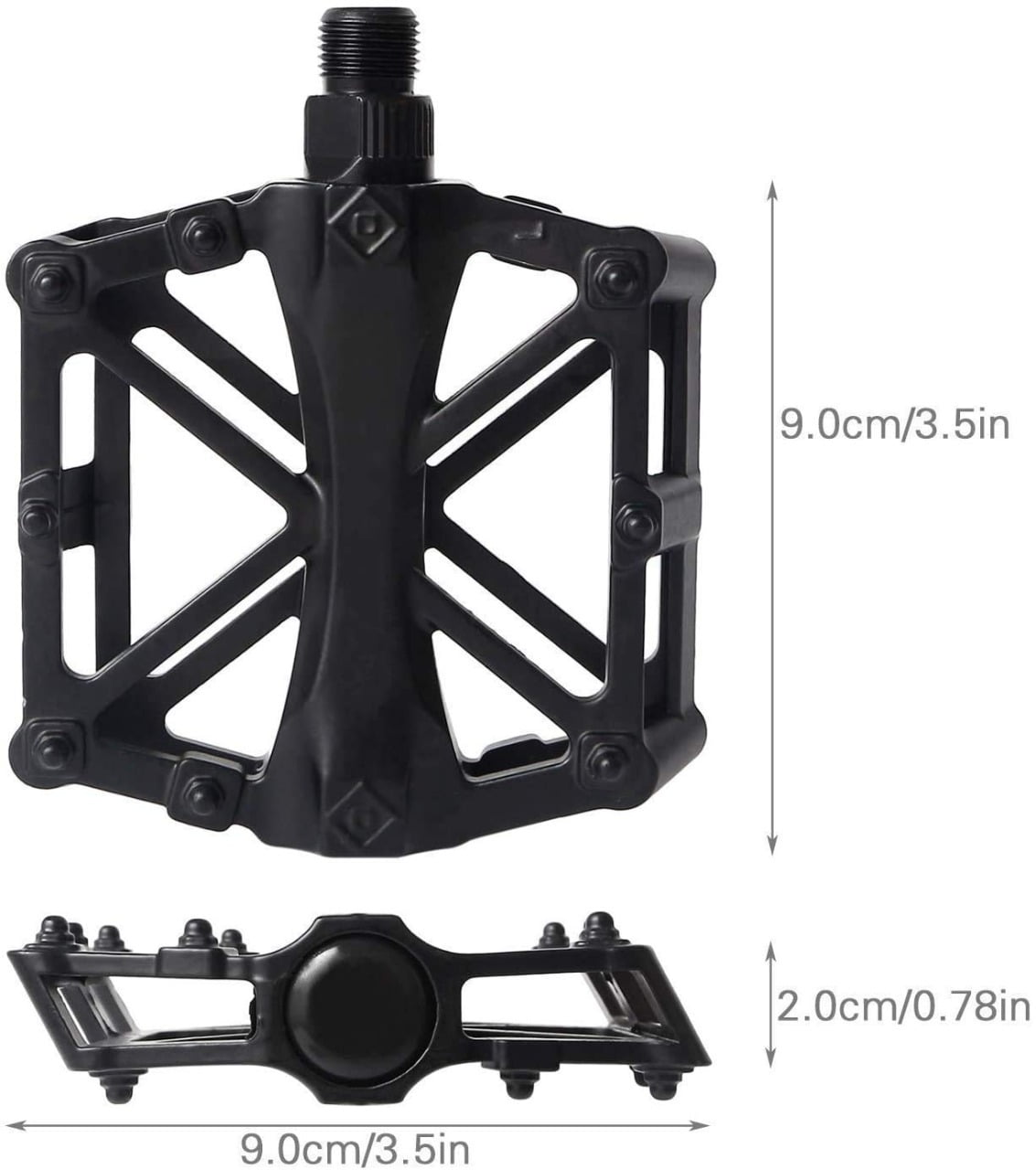Black bike pedals online
